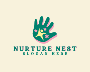 Nursery Creative Hand logo