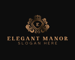 High End Hotel Shield logo design