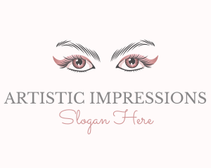 Cosmetic Eye Lashes logo design