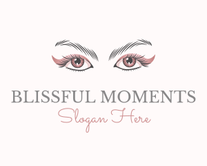 Cosmetic Eye Lashes logo design