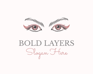 Cosmetic Eye Lashes logo design