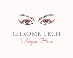 Cosmetic Eye Lashes logo design