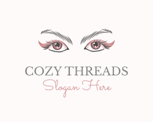 Cosmetic Eye Lashes logo design