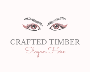 Cosmetic Eye Lashes logo design