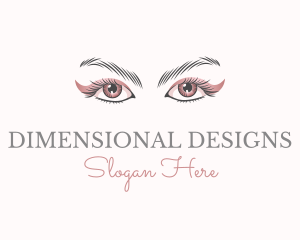 Cosmetic Eye Lashes logo design