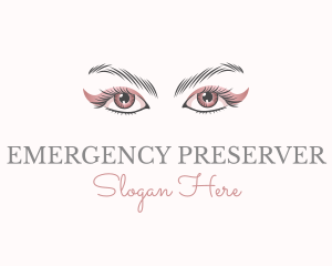 Cosmetic Eye Lashes logo design