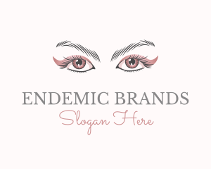 Cosmetic Eye Lashes logo design