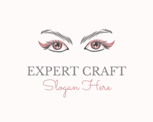 Cosmetic Eye Lashes logo design