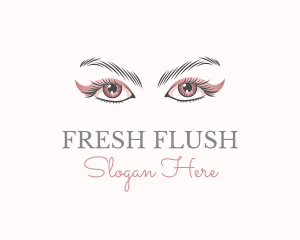 Cosmetic Eye Lashes logo design