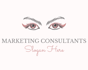 Cosmetic Eye Lashes logo design