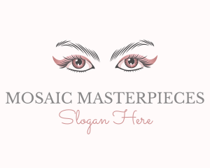 Cosmetic Eye Lashes logo design