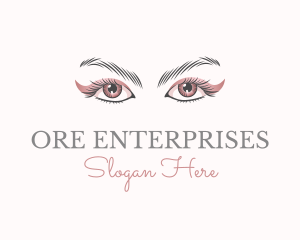 Cosmetic Eye Lashes logo design