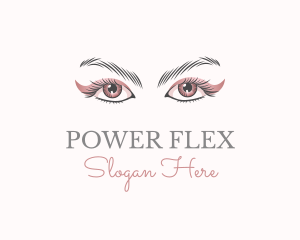 Cosmetic Eye Lashes logo design