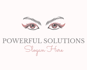 Cosmetic Eye Lashes logo design