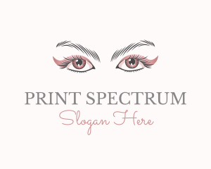 Cosmetic Eye Lashes logo design