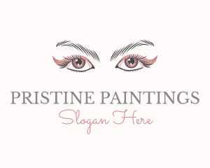 Cosmetic Eye Lashes logo design