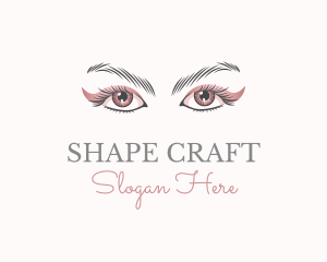 Cosmetic Eye Lashes logo design