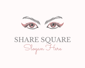 Cosmetic Eye Lashes logo design