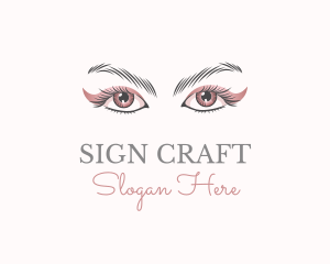 Cosmetic Eye Lashes logo design