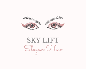 Cosmetic Eye Lashes logo design