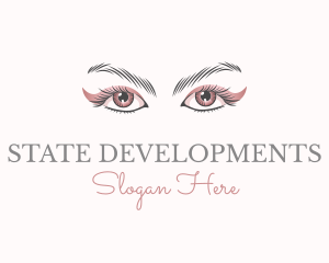 Cosmetic Eye Lashes logo design