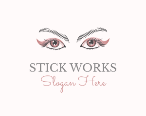 Cosmetic Eye Lashes logo design