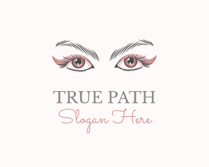 Cosmetic Eye Lashes logo design