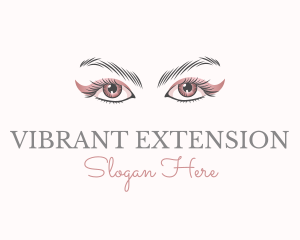 Cosmetic Eye Lashes logo design