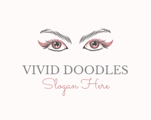 Cosmetic Eye Lashes logo design