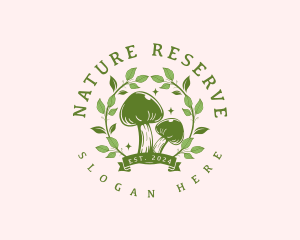 Nature Mushroom Garden logo design