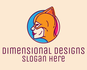 Wrestler Female Superhero logo design