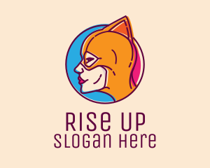 Wrestler Female Superhero logo design