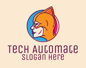 Wrestler Female Superhero logo design