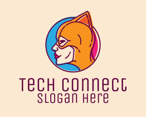 Wrestler Female Superhero logo design