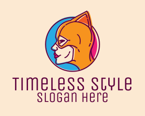 Wrestler Female Superhero logo design