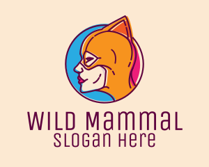 Wrestler Female Superhero logo design