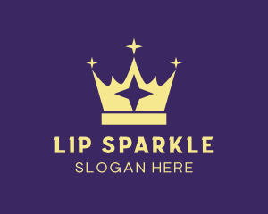 Pageant Crown Sparkle logo design