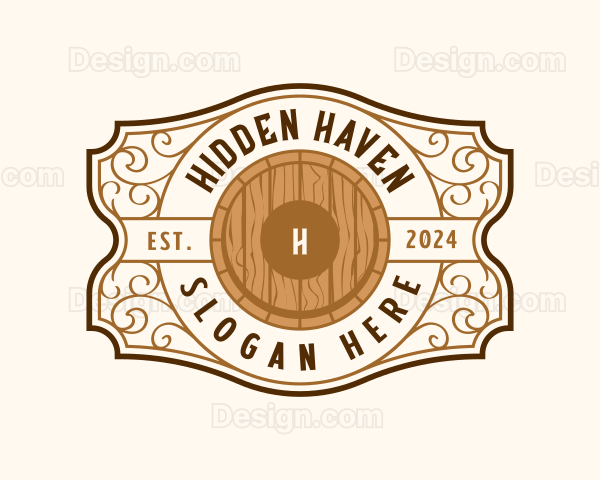 Brewery Barrel Beverage Logo