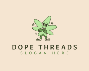 Marijuana Weed Leaf logo design