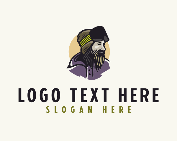 Bearded logo example 1