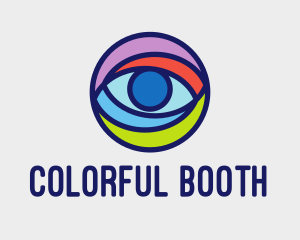 Colorful Digital Eye  logo design