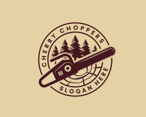 Carpenter Tree Chainsaw logo design