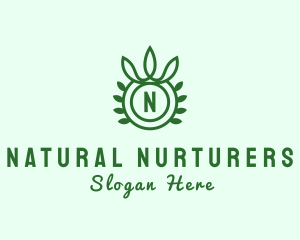 Natural Organic Crown logo design