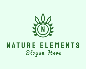 Natural Organic Crown logo design