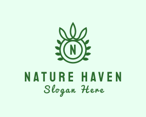 Natural Organic Crown logo design