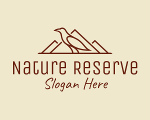 Nature Mountain Crow  logo design