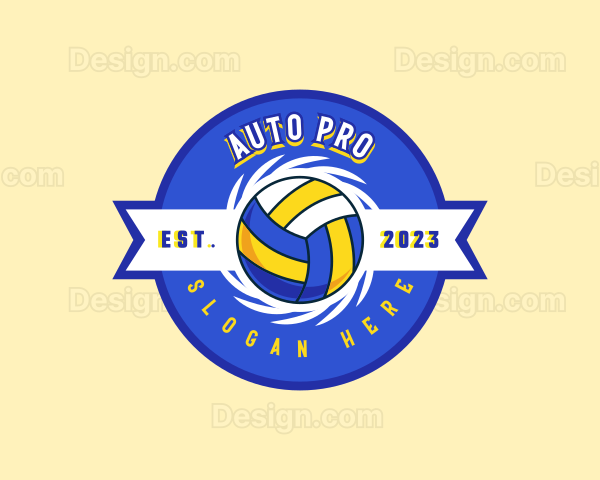 Volleyball Team Player Logo