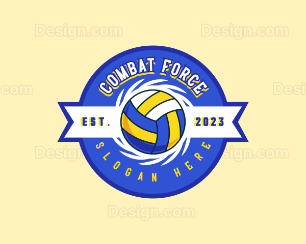 Volleyball Team Player Logo