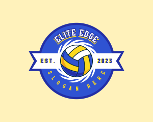 Volleyball Team Player logo design