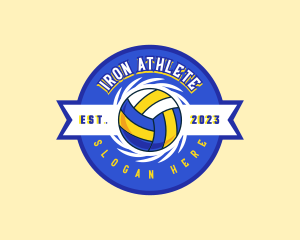 Volleyball Team Player logo design